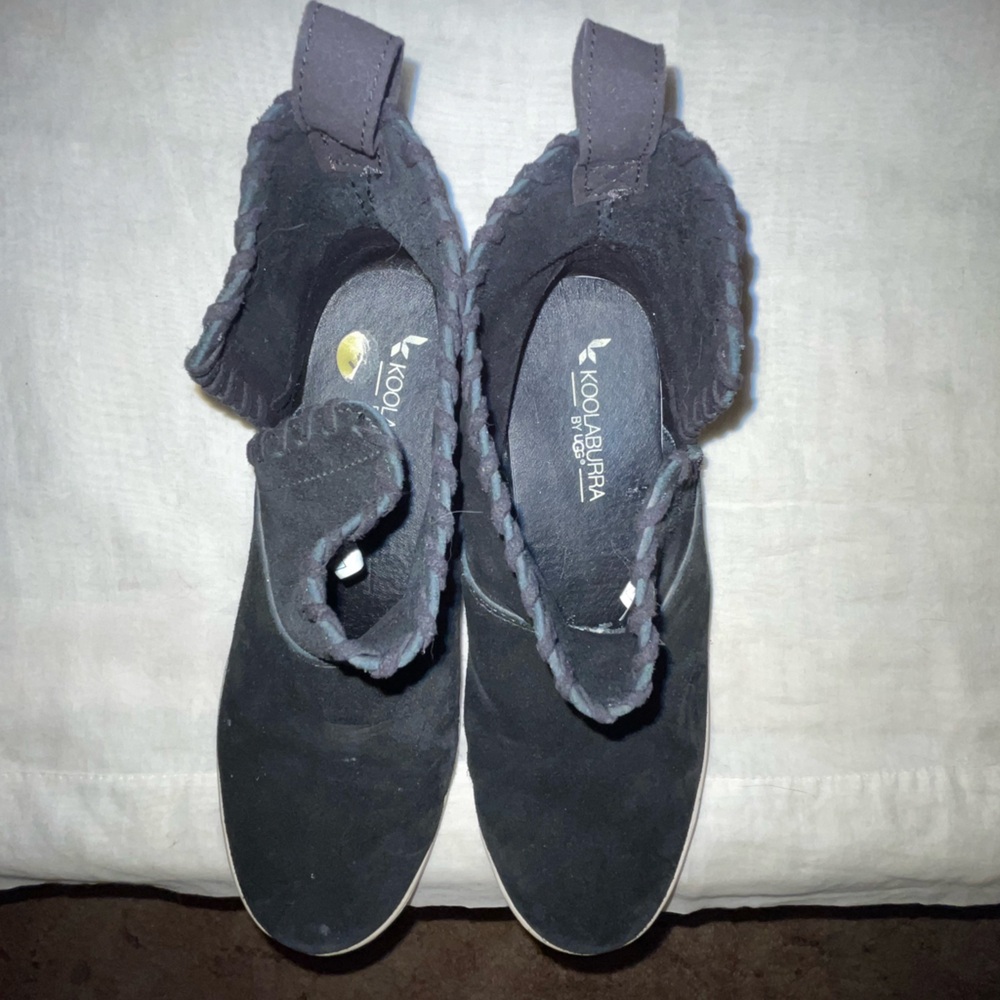 Koolaburra black suede booties